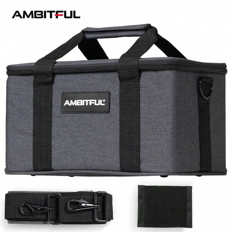 Ambitful PB18 攝影燈攜行袋 防震攝影設備收納盒 便攜閃光燈、LED燈與配件收納袋 附肩背帶
