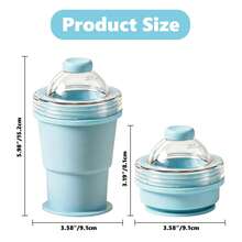 2026 Silicone Ice Cube Mold Cup 2-In-1, Portable Lid Iced Coffee Cup, Leak-Proof Smoothie Cup Mold, Suitable For Home, Fitness, Outdoor, Reusable With Straw - View 6
