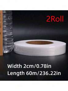 1/2 捲 60m 熨燙用貼邊膠帶，雙面熔融襯布，熱熔布料黏著網，不織布免熱熔膠帶，適用於衣物，薄黏著網膜邊緣膠帶，完美用於黏合與手工藝項目，不織布裝飾緞帶，白色雙面 DIY 膠帶，適用於縫紉用品 - 彩色 - 查看 16