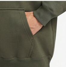 Nike Men's New Autumn/Winter Thermal Lined Embroidered Sport Letter Sweatshirt FV4024-325 - Army Green - View 6