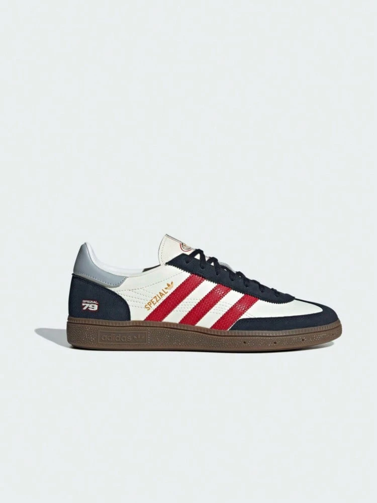 Adidas Originals 中性款 HANDBALL SPEZIAL 低筒運動休閒鞋 JQ8735 - 白色 - 查看 1