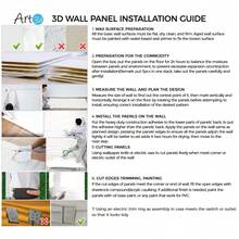Art3d 3D Wall Panel Texture 3D Wall Design, Black Diamond, 19.7 In X 19.7 In - 1PC - View 10