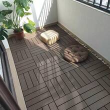 Ubin Deck Saling Kunci DIY untuk Lantai Teras Luar Ruangan dan Balkon Plastik - A - View 3