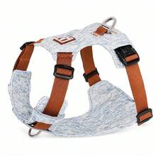 Retro Denim Style With Reflective Strips Contrasting Colors Adjustable Breathable Chest And Back Suitable For Small And Medium-Sized Dogs - Multicolor - View 8