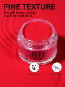AILLSA 30g Bubuk Celup Merah, Tidak Perlu Dipanggang atau Sinar UV, Cepat Kering dan Mudah Digunakan, Cocok untuk Manikur DIY di Rumah - Merah - View 2