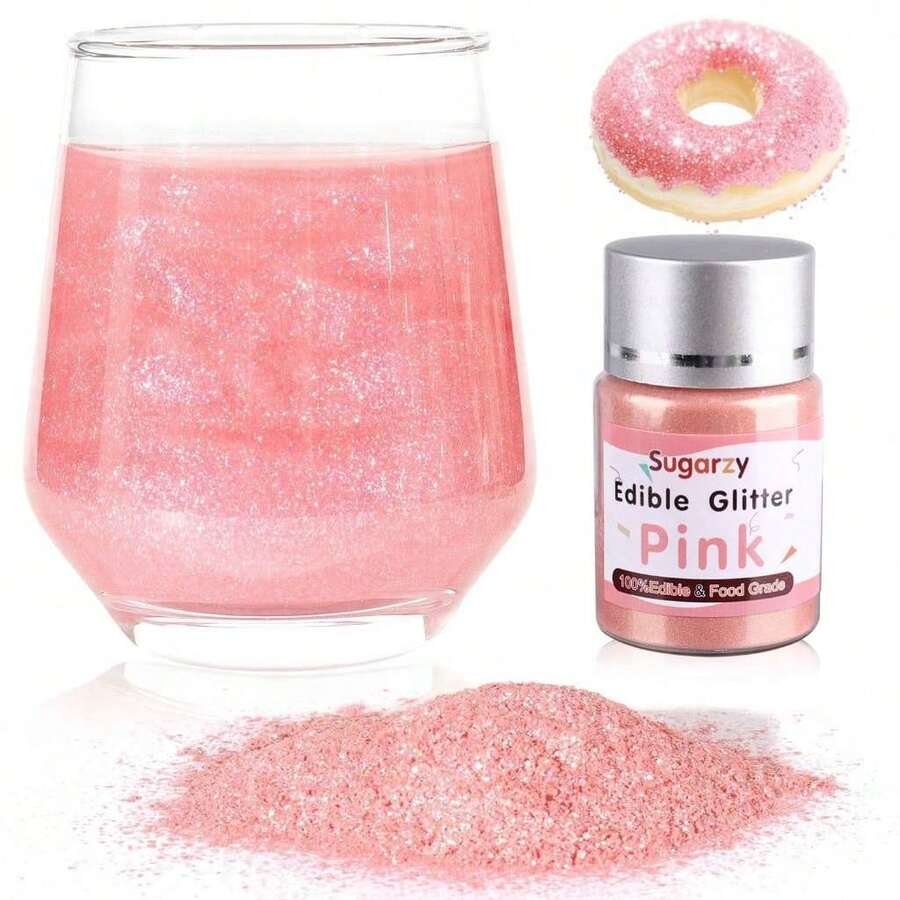 Rainbow Metallic Glitter Powder, Multi-Color Shimmer Dust For Desserts, Drinks, Cupcakes & Cookies - Multicolor - View 1