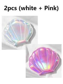 1-2pcs Cute Shell Portable Makeup Mirror, Portable Shell-Shaped Handheld Mini Makeup Mirror, Laser Glitter Mini Pocket Beauty Mirror, Lightweight Travel Mirror For Women And Girls, Mermaid Style Makeup Accessory, Suitable For Daily Touch-Ups, Outdoor Camping, Holiday Gift, Multiple Bright Colors Available For Daily Use - View 13
