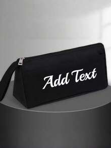 Estuche de lápices de unicolor con nombre personalizado impreso, bolsa de lápices portátil con nombre personalizado, bolsa de papelería de varios compartimentos de color macaron, adecuada para estudiantes para uso diario de vuelta a la escuela - Multicolor - Ver 9