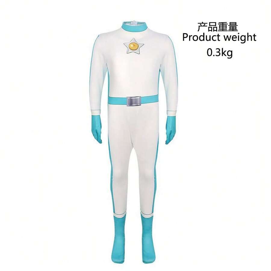Cosplay del juego de los Hermanos , cosplay de la Princesa Peach, traje de batalla estilo lindo. - Azul - Ver 1
