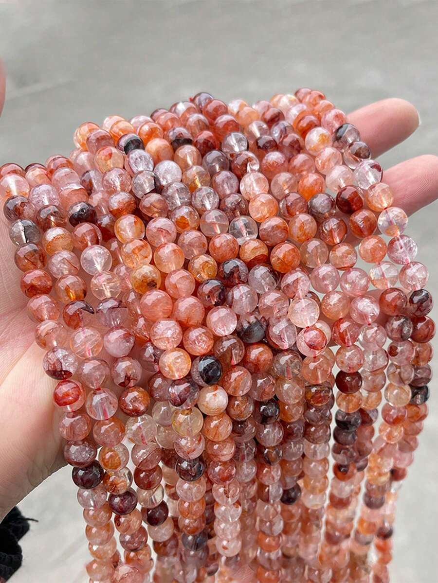 1 String Natural Multicolor Agate Beads Stone Round Accessories Beads For Girls Jewelry Making Diy Lovers Bracelet 6 8 10mm - Multicolor - View 1
