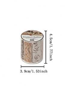 1 Roll Realistic Wrinkled Texture Washi Tape For Scrapbooking, DIY Decoration, Collage, Cards And Journals - Wrinkled Chapter - View 2