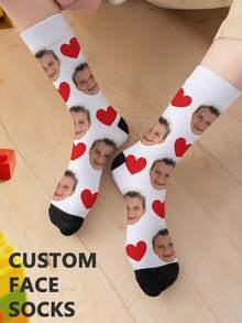 Calcetines cómodos personalizados con foto para niños - Multicolor - Ver 2