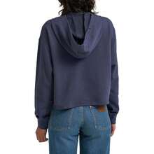 Wrangler Women's Retro Cropped Hoodie Sweatshirt Variant 2 - Odyssey Gray - View 2