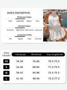 Spring/Summer Spaghetti Strap Backless Mini Dress - Sexy & Charming Style, Slim Fit Waist Design | Versatile For Daily Commute, Party, Holiday Women's Clothing - White - View 9