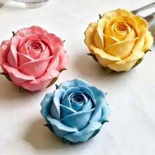 1pc Rose Bud Silicone Candle Mold, Exquisite Flower Shape, Non-Stick, Reusable, Suitable For Aromatherapy Candles, Plaster, Resin, Soap, DIY Romantic Home Decor, Valentine's Day Handmade Supplies - A - View 6
