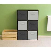 SimpleHouseware Collapsible Storage Bin - 6 Pack - Gris - Ver 8