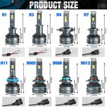 S&D K5C Pro H7 Canbus LED 車用大燈燈泡 LED H1 H4 H11 HB3 9005 HB4 9006 銅管式汽車霧燈 6000K 12V - A - 查看 9
