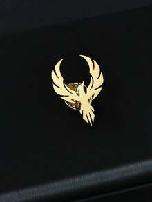 suteyi Phoenix Wing Brooch, Stainless Steel 18K Gold Plated Lapel Pin - Multicolor - View 5