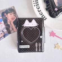 Album Kartu Foto Idola Korea - 32 Slot, Binder Penyimpanan Foto Lucu Ukuran 3 Inci, Penutup Gesper, Cocok untuk Foto Instan dan Kartu Lomo - MultiWarna - View 13