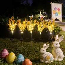 1pc Solar Powered Rapeseed Flower Garden Light, Outdoor Garden Atmosphere Ground Light, Ni-MH Battery, Suitable For Outdoor Yard And Garden Environment Stainless Steel Lawn And Pathway Decorative Light, Rapeseed Landscape Ground Light - Rapeseed Flowers - View 3
