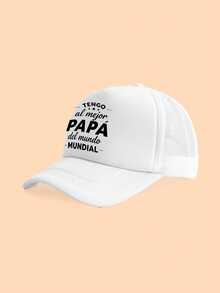 1 pièce Casquette de camionneur à imprimé lettres pour enfants, casquette de baseball en maille respirante, casquette décontractée confortable et ajustable pour enfants, rentrée scolaire - Multicolore - Voir 15