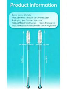 24Pcs Soft Ear Wax Removal Sticks, Gentle Ear Cleaner Tool Painless Ear Pick For Adults, Easy Clean Earwax Remover, Beauty Essential - 24pcs - View 10