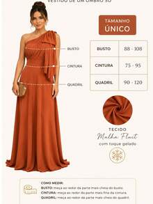 Women Dresses - Burnt Orange - View 2