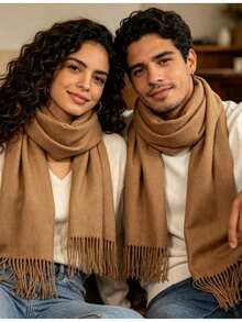 Women's Scarves - 駝色 - 查看 1