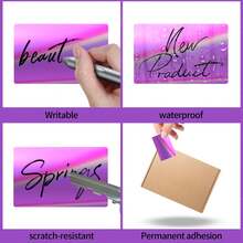 Gradient Purple Laser Thermal Stickers 40*30mm 230 Sheets Waterproof Self-Adhesive Purple Labels Portable Printable Stickers For Small Business Bakery Jewelry Gift Packaging Organizing - Violet Purple - View 6
