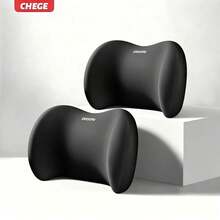 1 Set Oreiller de Cou en Mousse à Mémoire de Forme pour Appuie-tête de Voiture et Coussin de Soutien Lombaire, Soutien Ergonomique du Cou et du Dos, Oreiller de Siège de Voiture Respirant Anti-Fatigue, Accessoire Intérieur de Voiture Universel pour Berlines, SUV, Camions, Cadeau de Voyage Confortable pour la Conduite - Appui-tête et soutien lombaire - Voir 24