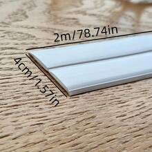 1PC Flexible PVC Corner Guard (Smooth Wood Grain) - Self-Adhesive Decorative Trim, Suitable For Tile/Wall Corners, Furniture Protection And Corner Guarding, Easy Installation - A - View 2