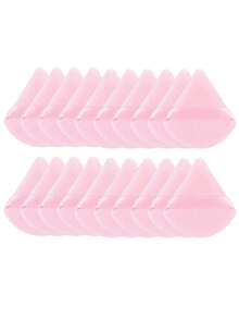 5/10/20/30/35/40/45/50/100pcs Triangular Flocked Powder Puff, Makeup Setting Powder Puff, Designed For Contouring And Eyes, Fan-Shaped Powder Puff, Dry And Wet Use, Sponge Powder Puff, Suitable For All Skin Types - Multicolor - View 11
