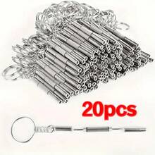 2/10pcs Mini Screwdriver Three-In-One Set With Keychain - Glasses, Watch, And Mobile Phone Repair Tool, Suitable For Home And Manufacturing Use, Portable Multifunctional Screwdriver - Multicolor - View 8