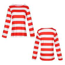 Disfraz de Halloween para padres e hijos: Smart Wally, disfraz de cosplay de dibujos animados británicos. - Ropa para niños Worry + Gafas + Sombrero - Ver 3