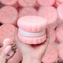 1pc Japanese Style Sandwich Cookie Slow Rebound Multi-Layer Mousse Sticky Stress Relief Toy, Round Or Square Available, Super Stress Relieving. Also Can Be Used As Creative Small Ornament Or Small Gift - Multicolor - View 6