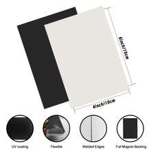 5pcs White Magnetic Picture Frame,Magnetic Photo Frame For 4 X 6'' Photos,Suitable Home,Office,School,Magnetic Pocket Picture Frame,Photo Magnets Sleeves Reusable For Refrigerator - White - View 3