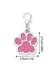 Customizable Name Text Pet Tag Pendant, Personalized Collar Anti-Loss Nameplate For Cats And Dogs, Exclusive Identity Label With Exquisite And Versatile Style, Beautiful And Practical Pet Accessory - Multicolor - View 10