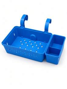 1 Set Upgraded Poolside Storage Basket With Cup Holder, Large Capacity Ground Pool Storage Rack, Hanging Poolside Storage Bag, Suitable For Drinks, Towels, Sunscreen, Goggles, Phone And Swimming Accessories - Multiple Styles - View 12