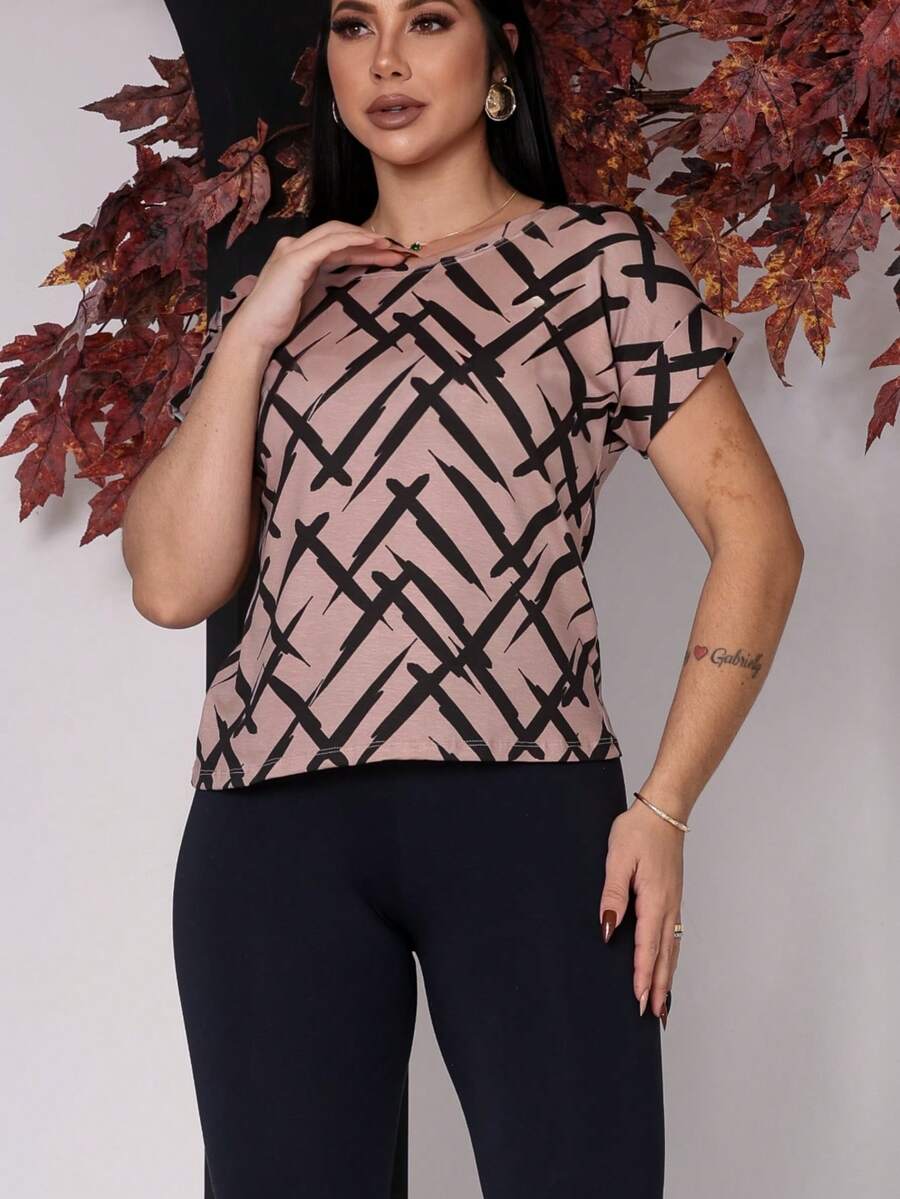 Striped Blouse - Fashion For Every Occasion - Black - View 1