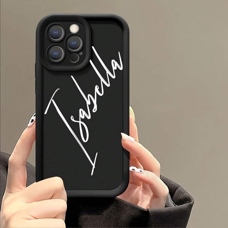 Phone Case: Personalized Case With Name And Initials, Compatible With IPhone 17, 16, 15, 14, 13, 12, 11 Pro Max, Ideal Gift For Couples And Friends, DIY Protective Drop-Proof Case - Style 1 - View 1