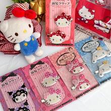 SANRIO 2件櫻花系列側夾/髮夾/瀏海夾，百搭時尚，適合日常裝飾，理想的節日禮物、聖誕禮物 - A - 查看 3