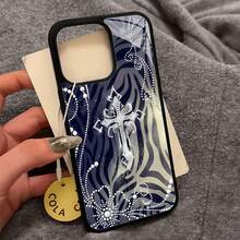 Funda para teléfono con diseño de calavera y cruz, compatible con fundas para teléfonos  y Apple. Fabricada en TPU, ofrece protección contra golpes y caídas. ¡El complemento perfecto para un estilo  y práctico en cualquier lugar! - Negro - Ver 7