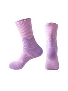 1/2 Pairs Thick Terry Basketball Socks, Quick-Drying Anti-Slip High Sports Socks - Multicolor - View 5