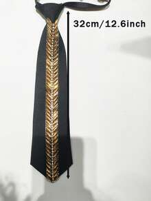 1pc Handmade Men's & Women's Faux Wheat Ear Shiny Tie, Matches Shirt And Pleated Skirt, Suitable For Daily Wear, Party, Etc., Fits Styles Like Exquisite, Elegant, Sweet, Street Punk - Multicolor - View 7