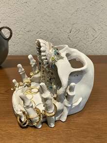 Creative Skeleton Jewelry Organizer Decorative Ornaments Resin Craft Creative Home Decor Tray Storage Ornaments ,Room Decor - 1PC - View 6