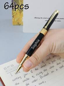 可客製化刻字圓珠筆，個性化姓名圓珠筆，刻字筆，精美可客製化書寫筆，適合老闆、作家、律師的完美禮物，男士辦公室禮品，酷炫圓珠筆，13.8公分/5.43英吋 - 風格B - 查看 53