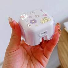 3 Peças Compatível com iPhone 17 Cabo de Dados Original Padrão Reino Unido 18W/20W Capa Protetora (Cabo Não Incluído), Design Minimalista de Margarida Cartoon Multicolorido, Carregador Rápido Original Apple 40W Capa Macia Anti-Queda de TPU, Protetor de Mordida do Conector do Cabo Anti-Quebra, Decoração de Acessório de Telefone, Presente Ideal para Meninas - crisântemos de desenho animado multicoloridos - Visão 3