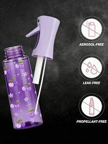 Botol Semprot Perjalanan Motif Ceri Ungu Baru, Botol Semprot Atomisasi Tekanan Tinggi Profesional, 200ML/300ml Alat Semprot Kabut Halus Vakum Bertekanan Tinggi Berkelanjutan, Aksesori Alat Penata Rambut, Perlengkapan Penting untuk Perjalanan Kecantikan Salon, Perlengkapan Penting untuk Liburan - MultiWarna - View 9