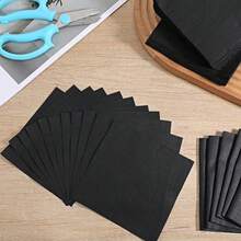 100 Pcs 3.9*3.9 /5*5Inches Fabric Squares Precut Quilting Fabric Bundles Mini White Fabrics Squares For DIY Beginners Sewing Craft For Patchwork Sewing Scrapbooking Quilting - Black and White - View 11