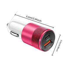 3.1a Pd Car Charger, White Rose - Pink - View 3